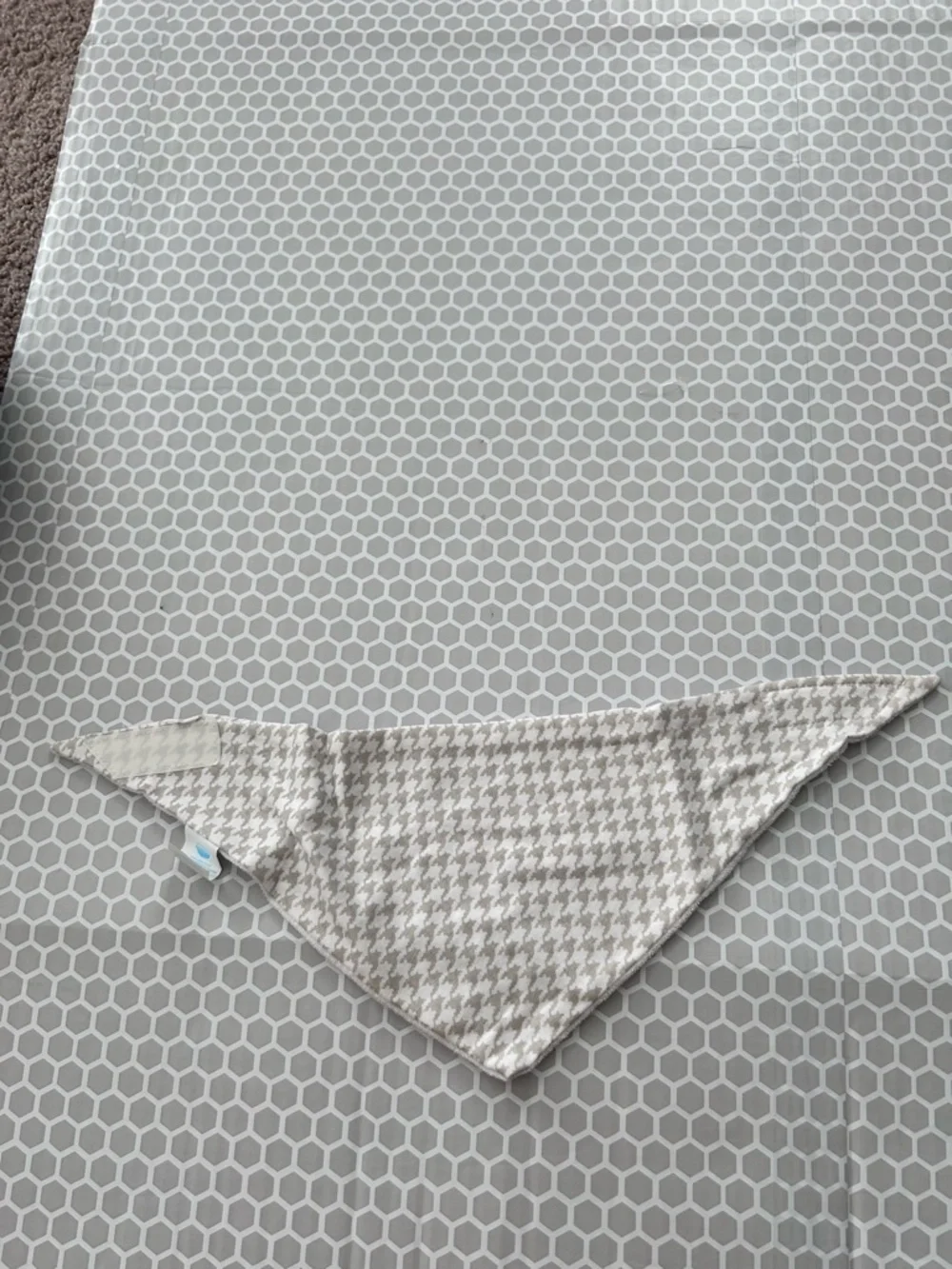 Bundle of Seven Baby Bandana Bibs in Blue & Neutral Tones